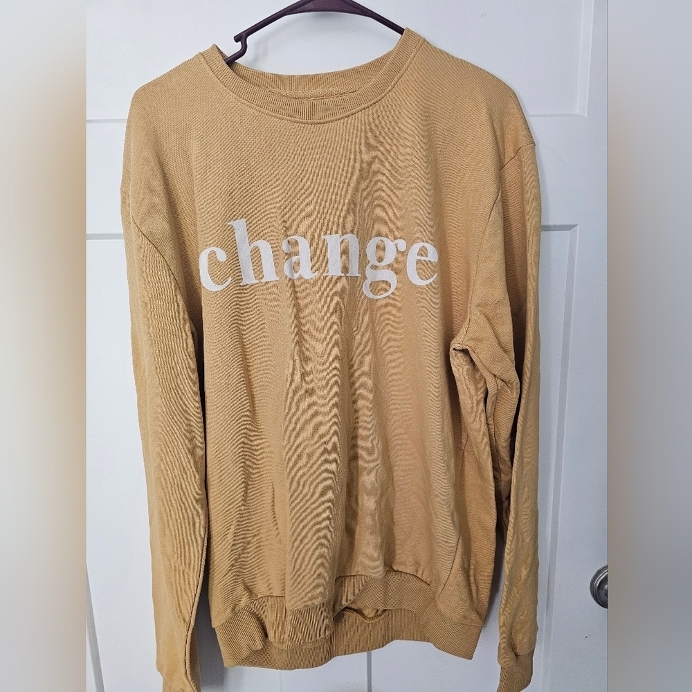 NWOT! Denim & Flower Ricky Singh Sweatshirt Mustard Large